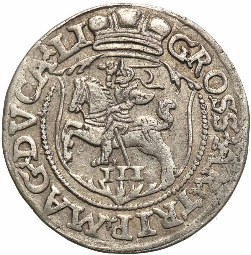 Zygmunt II August. Trojak (3 grosze) 1563, Wilno